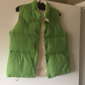 American eagle down reversible vest